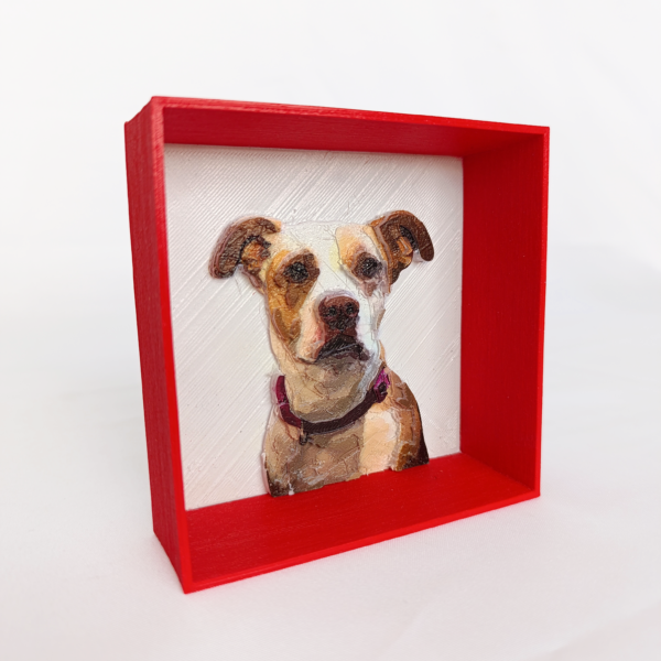 Cuadro de Perro 3D - Realismo y Profundidad en Cada Capa - Imagen 2